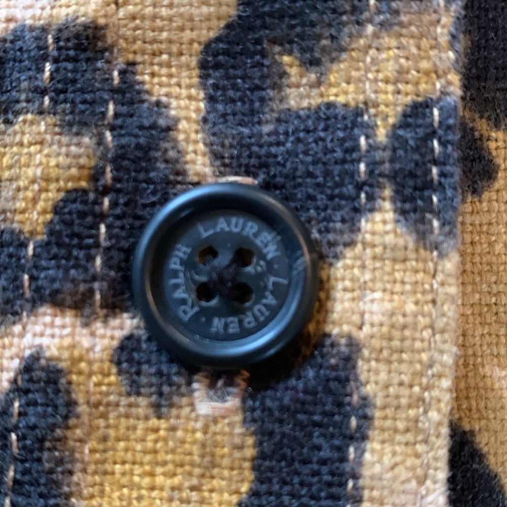 Lauren Ralph Lauren sz 8 linen/cotton leopard print skirt - Picture 7 of 7